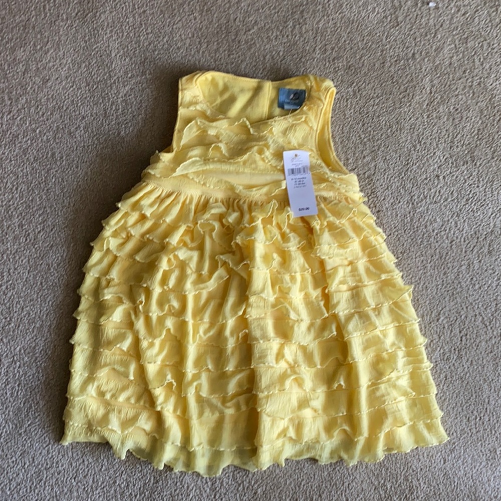 Gap baby girl yellow dress 6-12 months